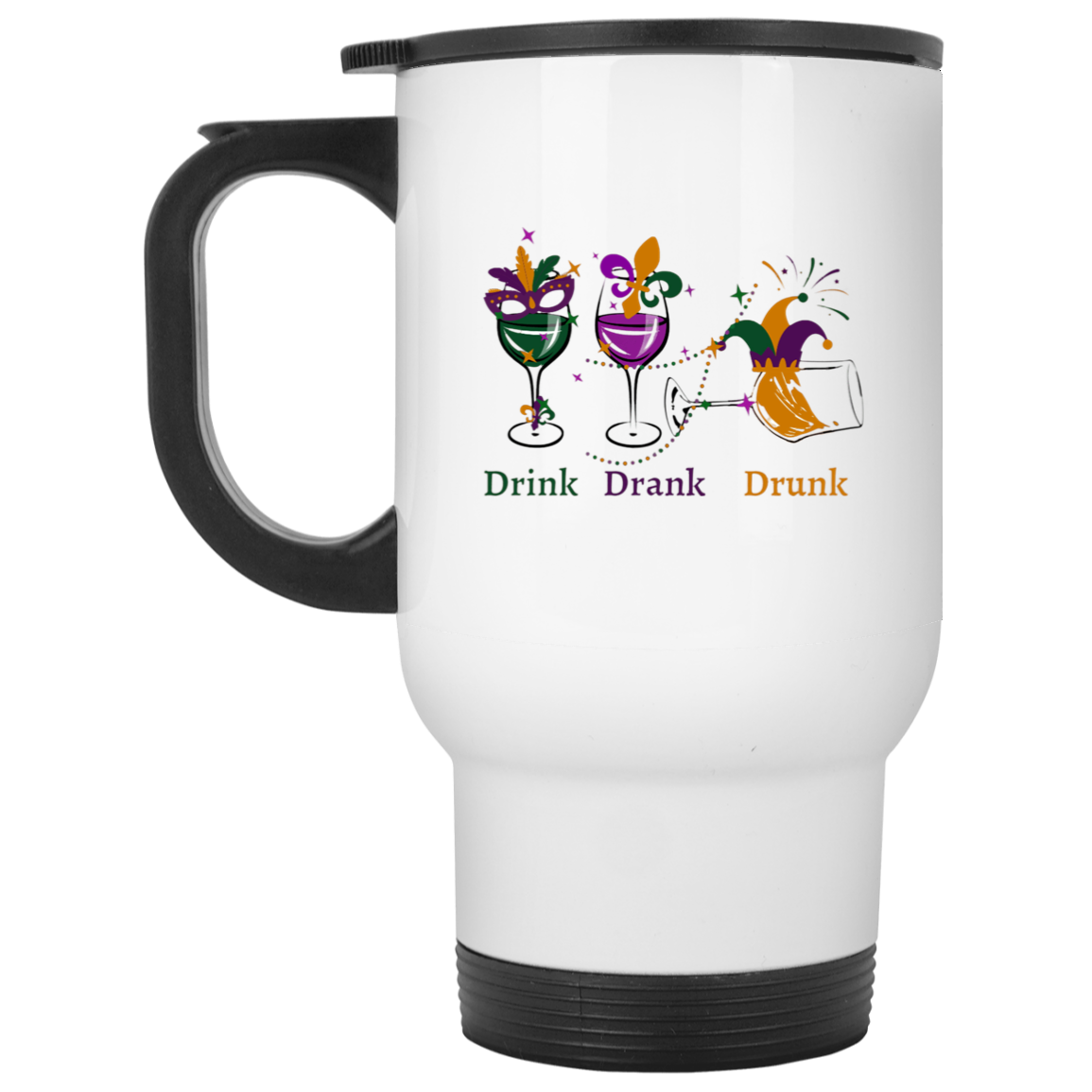 Drunk White Travel Mug (XP8400W)