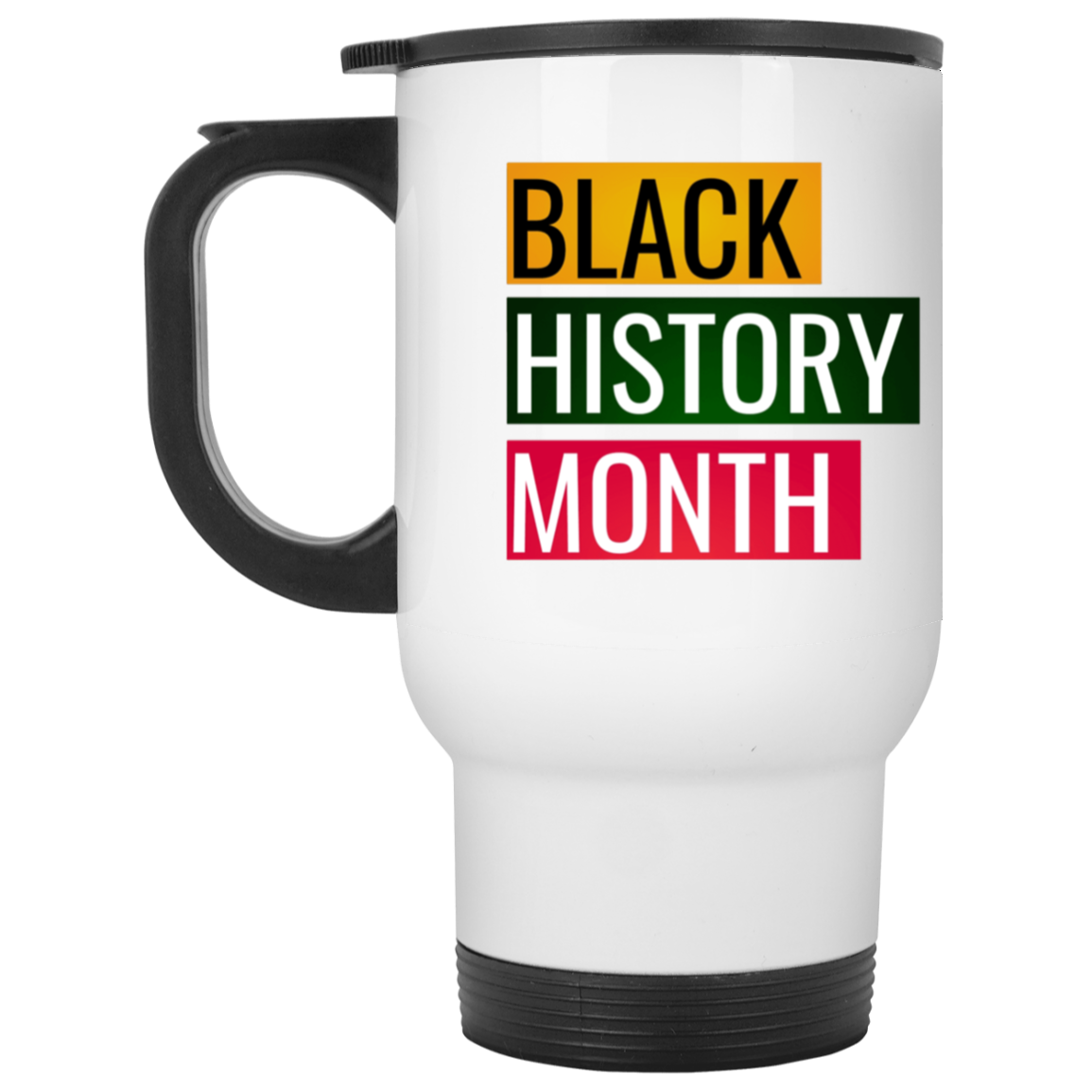 BH- White Travel Mug