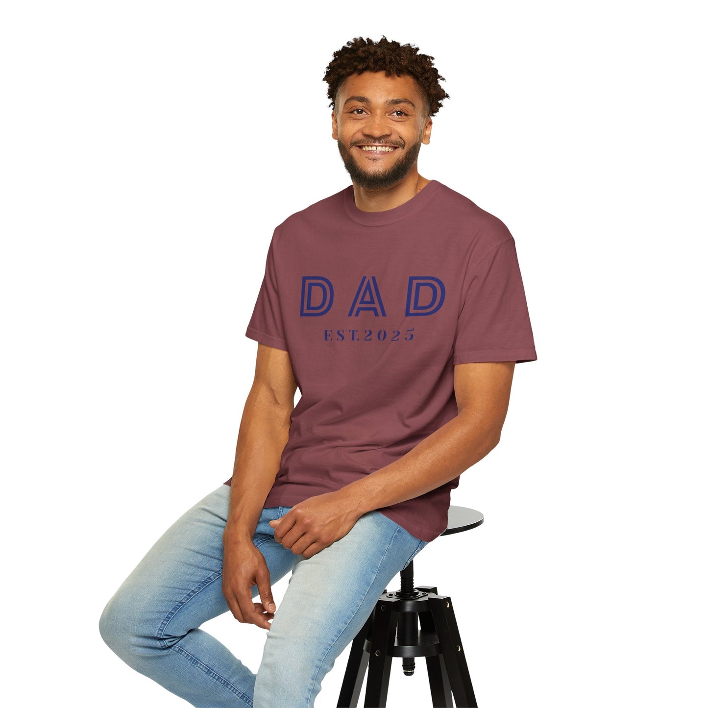 Dad 2025-Unisex Garment-Dyed T-shirt