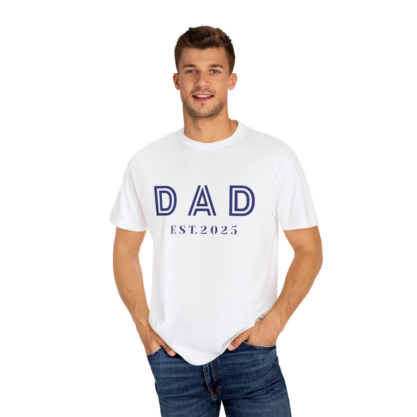 Dad 2025-Unisex Garment-Dyed T-shirt