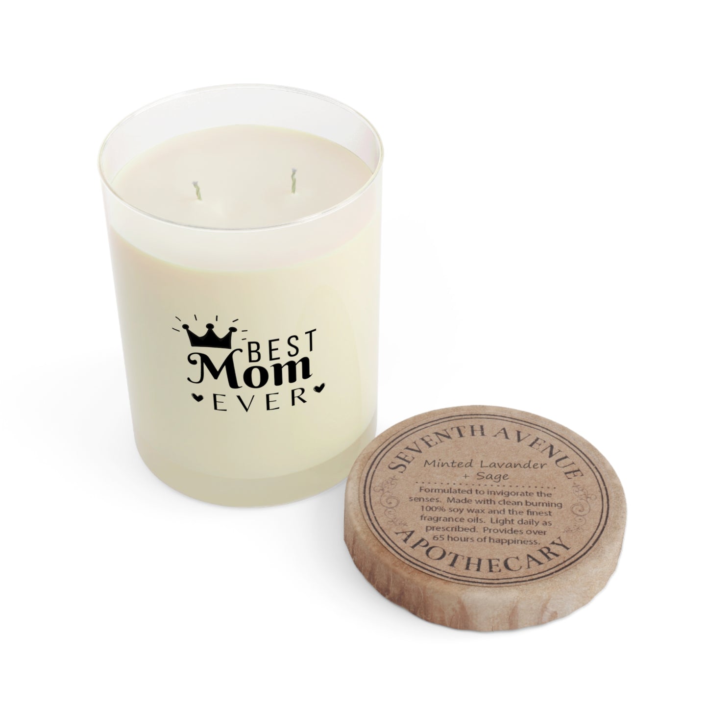Best Mom Scented Candle - Full Glass, 11oz