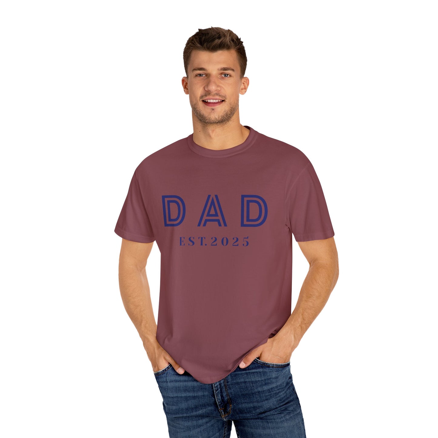 Dad 2025-Unisex Garment-Dyed T-shirt
