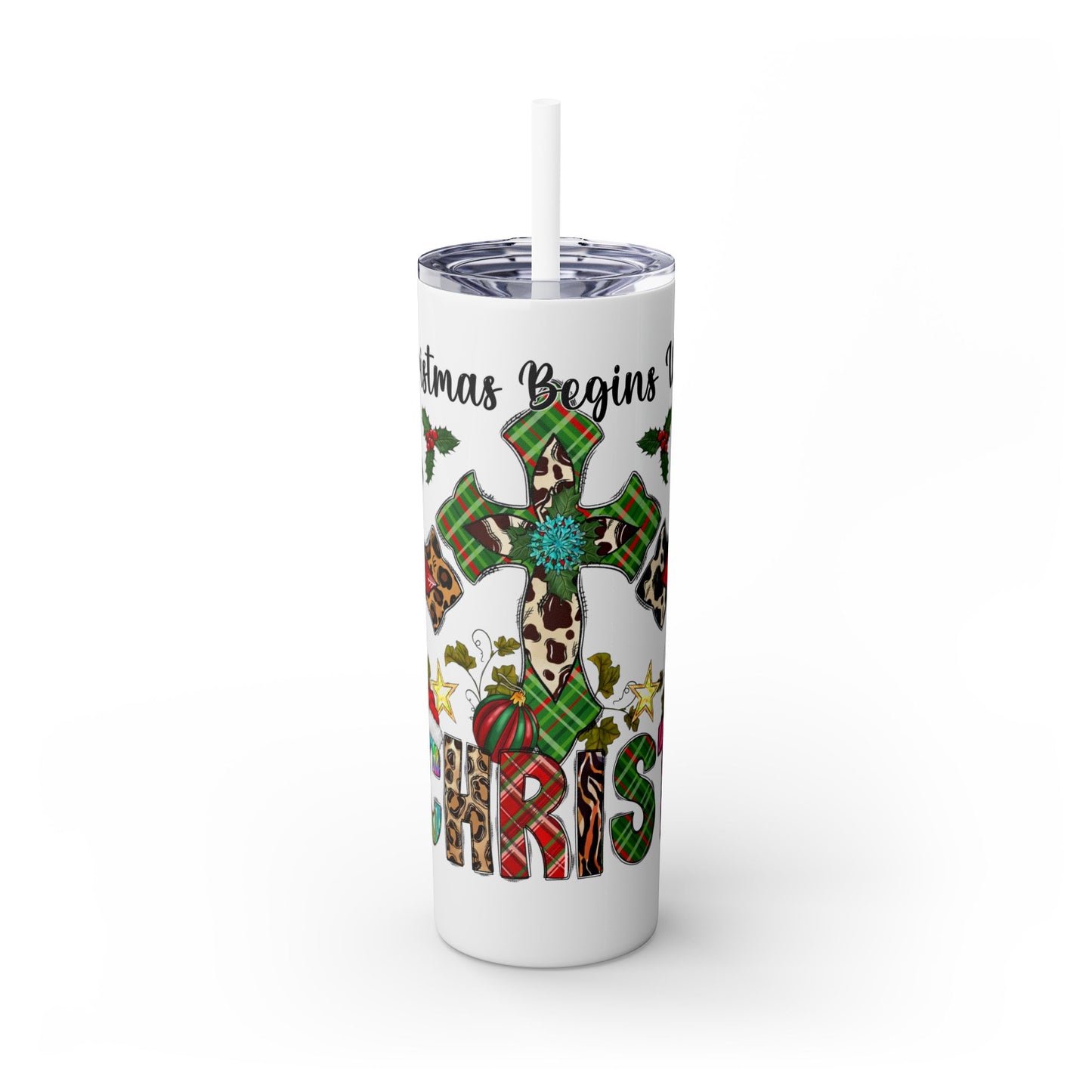 Christ Tumbler with Straw, 20oz
