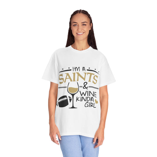 Saints Wine Kinda Girl Unisex T-Shirt