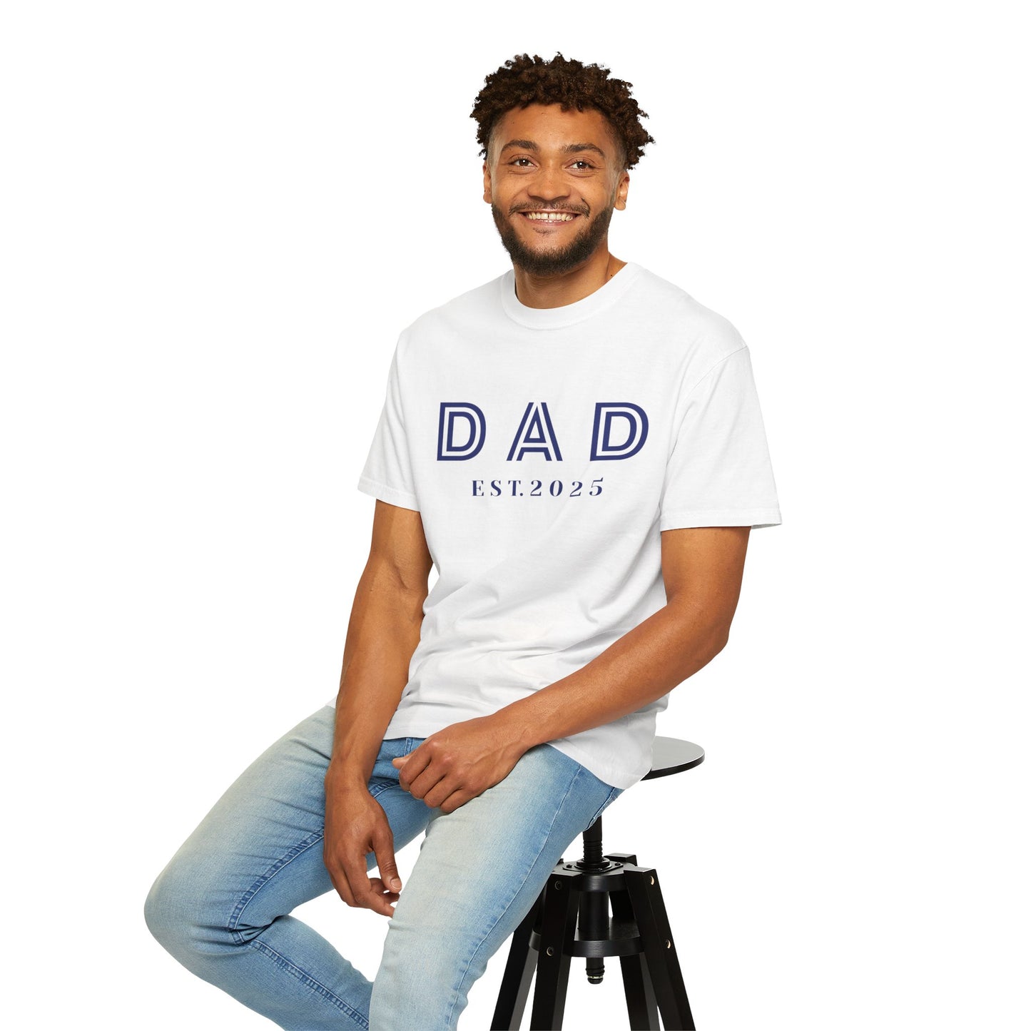 Dad 2025-Unisex Garment-Dyed T-shirt