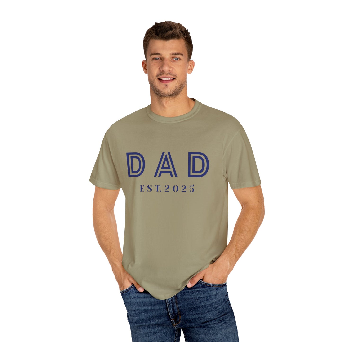 Dad 2025-Unisex Garment-Dyed T-shirt