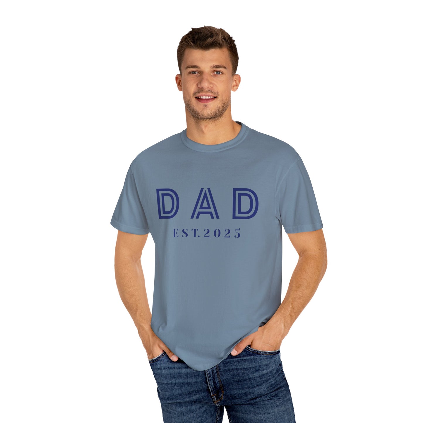 Dad 2025-Unisex Garment-Dyed T-shirt