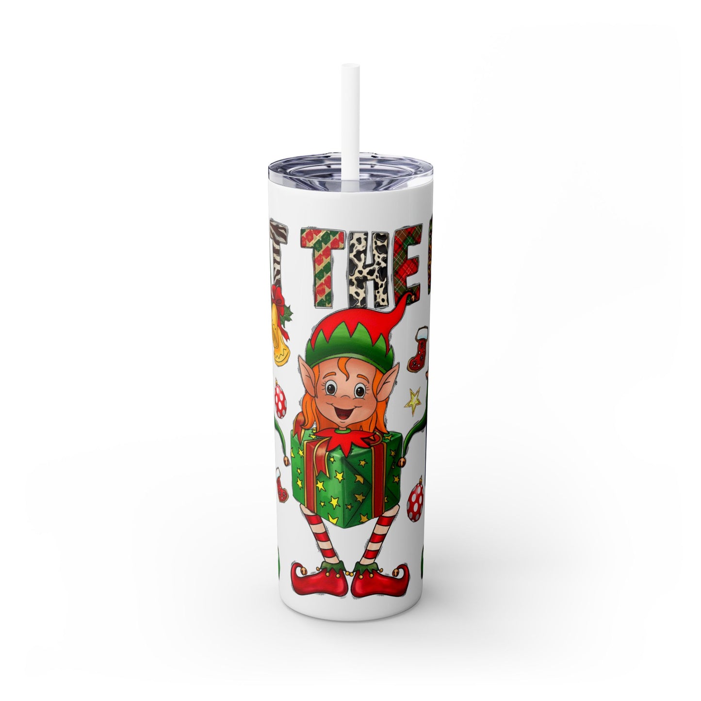 Elf Tumbler with Straw, 20oz