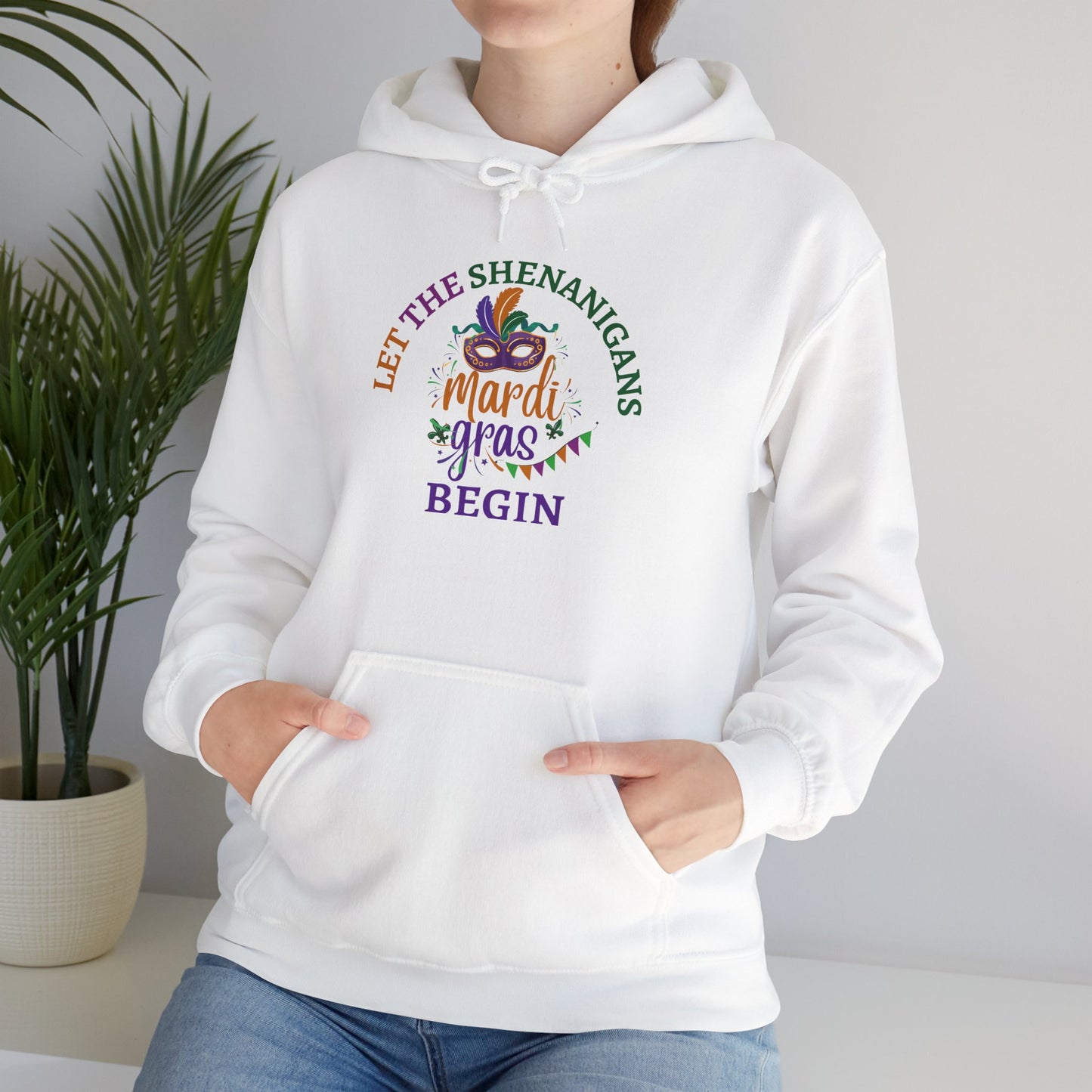 Mardi Gras Shein Unisex Heavy Blend™ Hooded Sweatshirt