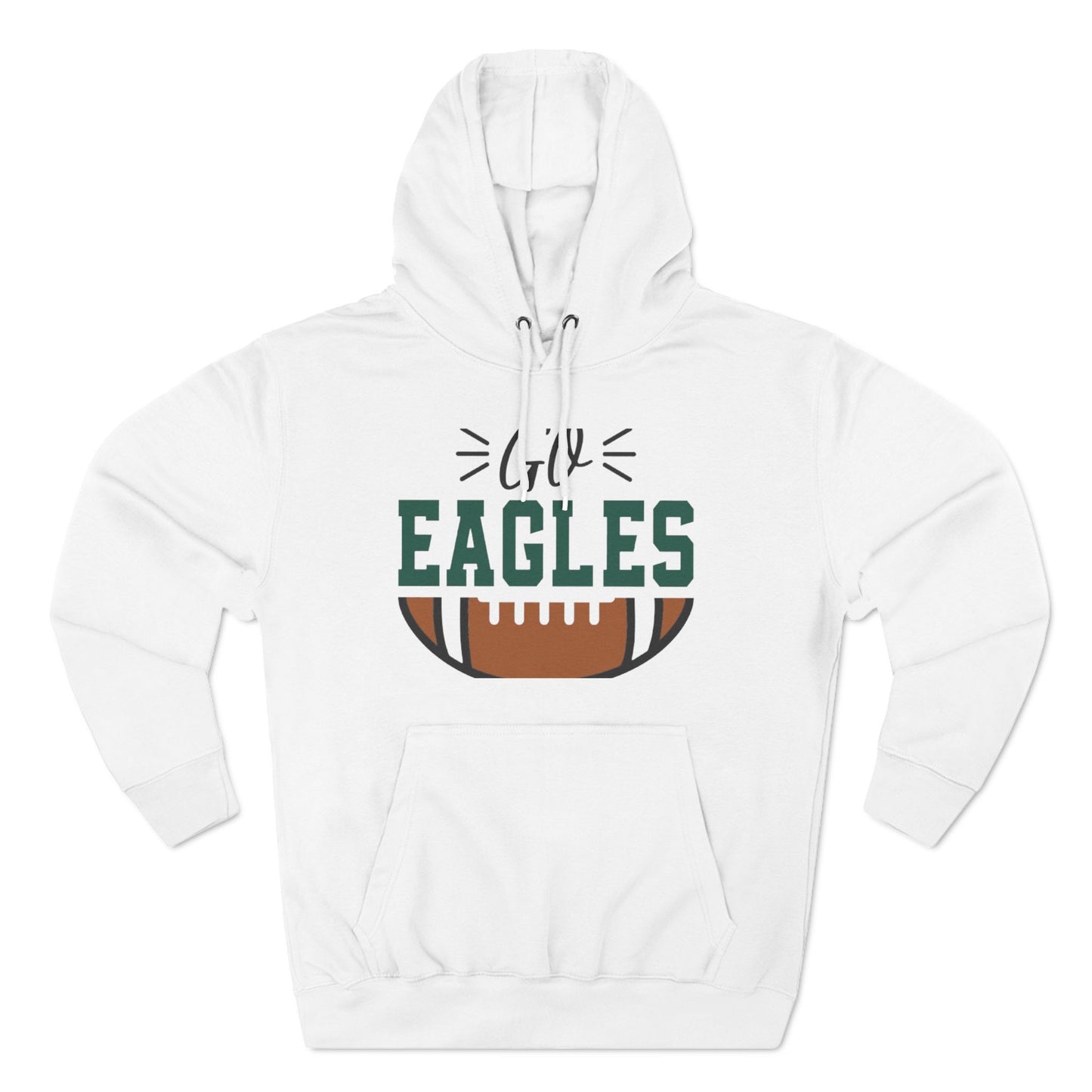 Three-Panel Fleece Hoodie...Go Eagles