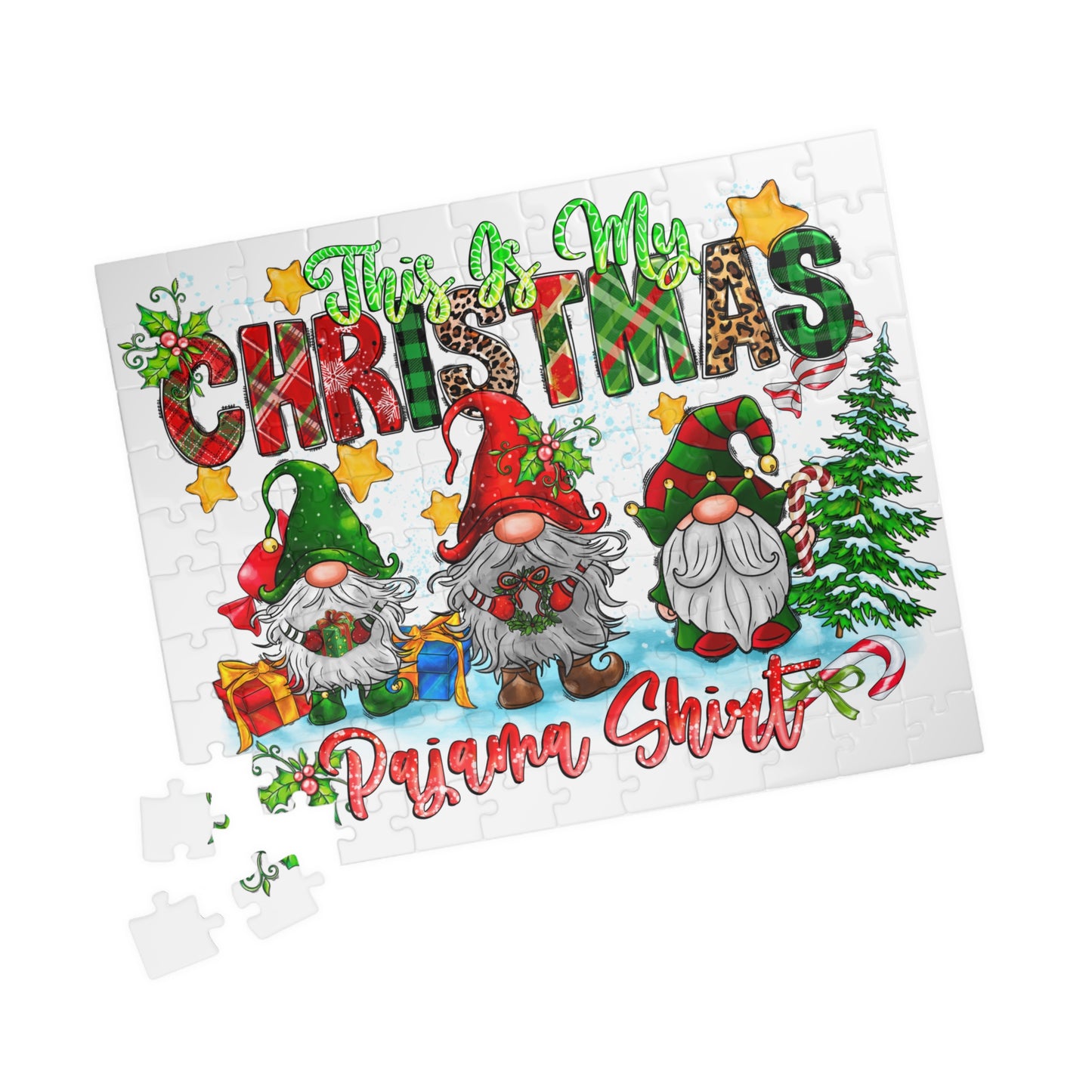 Christmas Gnomes Puzzle (110, 252, 520, 1014-piece)