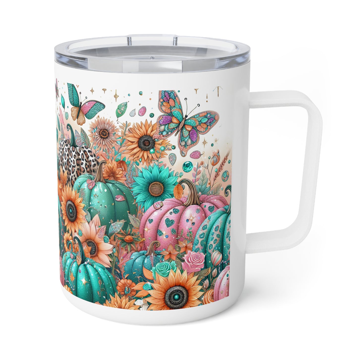 Butterflies and Pumkins Coffee Mug, 10oz