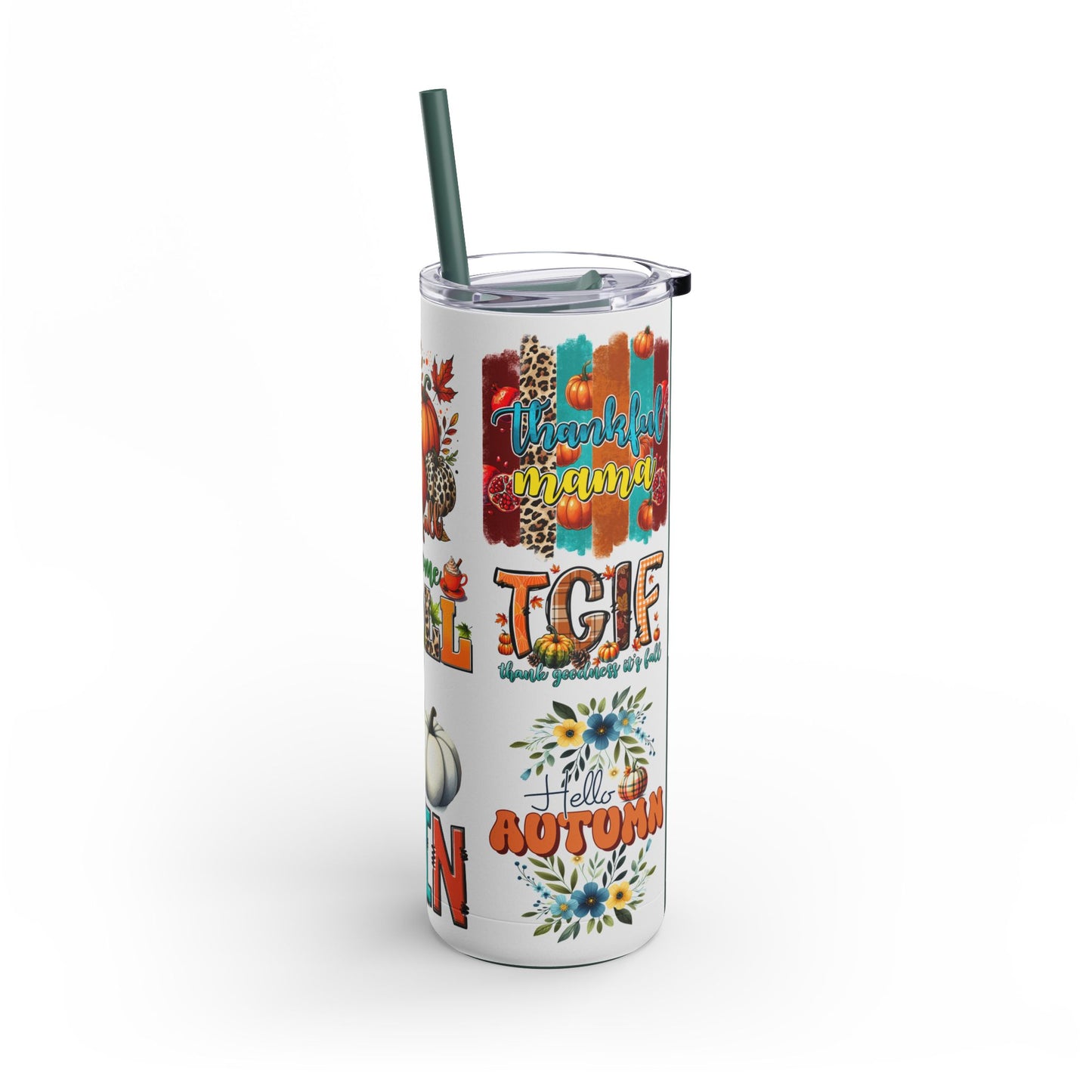 Pumkin Fall Tumbler- 20oz-Fall Pumkin Letters