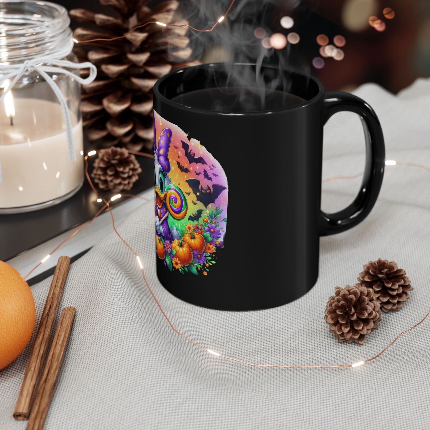 Daisy Duck Black Mug (11oz, 15oz)