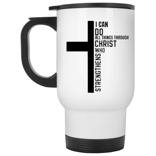 I Can Do- White Travel Mug