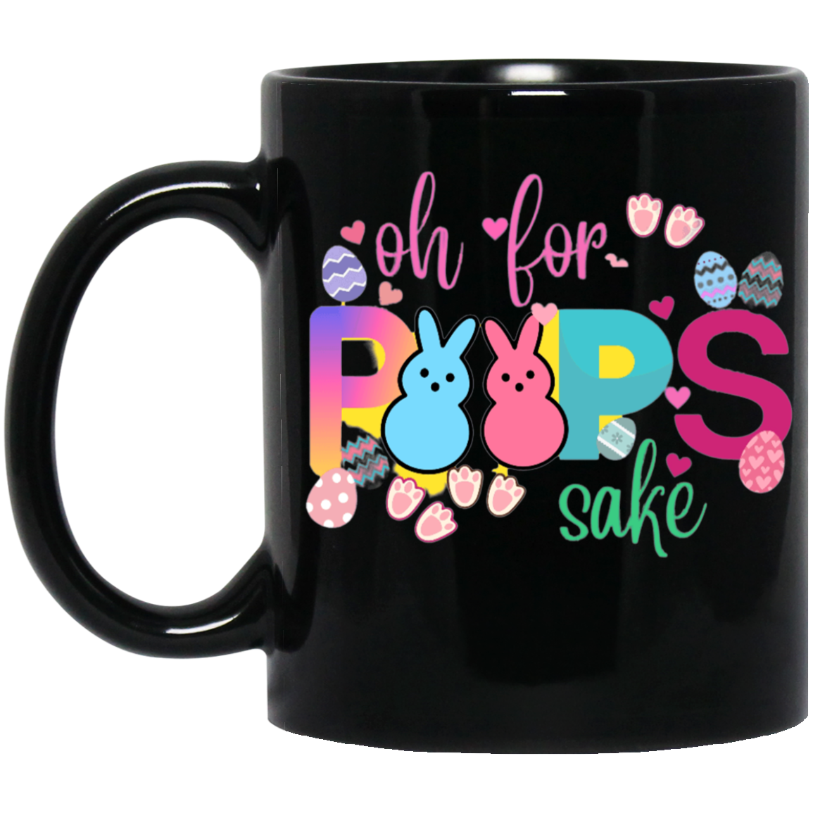Easter Black- 11oz Black Mug
