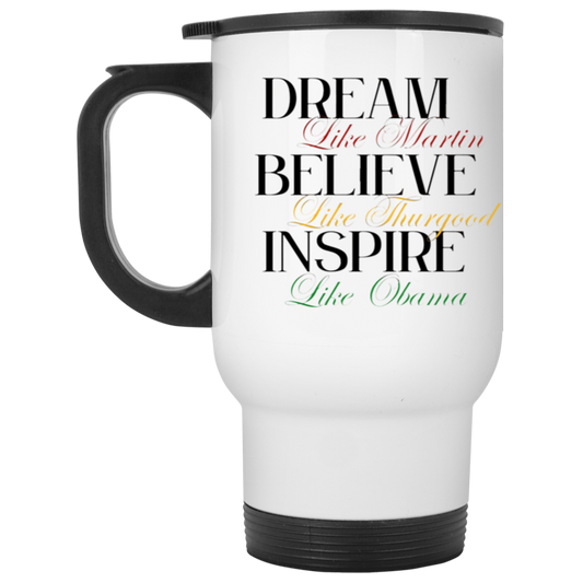 BH- White Travel Mug