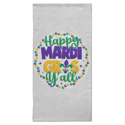 Happy Mardi Gras Y'all Towel - 15x30 (S6HATL)