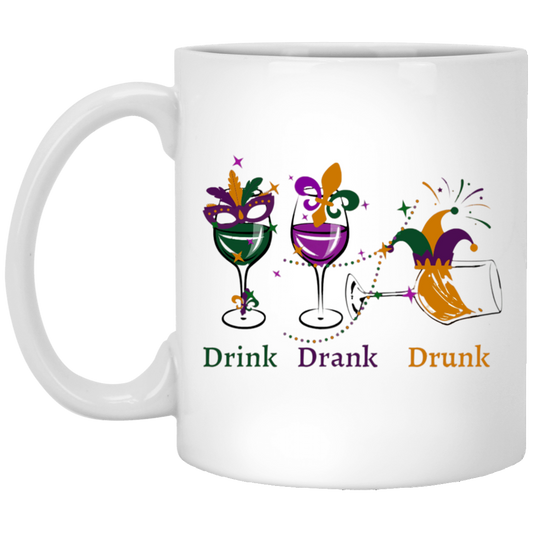 Drunk 11oz White Mug  (XP8434)
