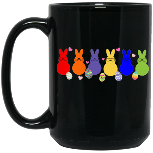 Happy Easter- 15oz Black Mug