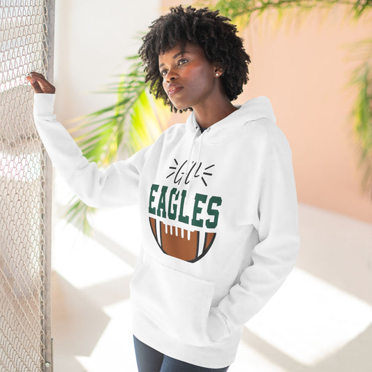 Three-Panel Fleece Hoodie...Go Eagles