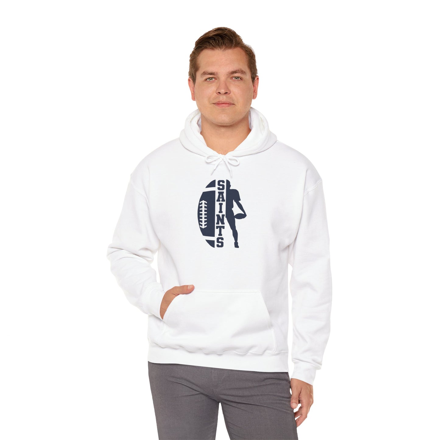 Saints Football Unisex Hooded Sweatshirt.