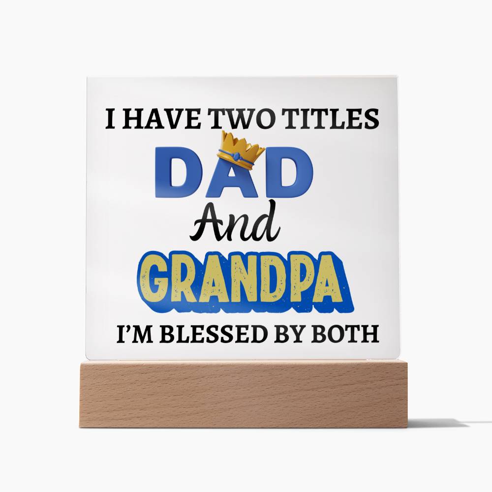 Father's Day I Have  2 Titles....