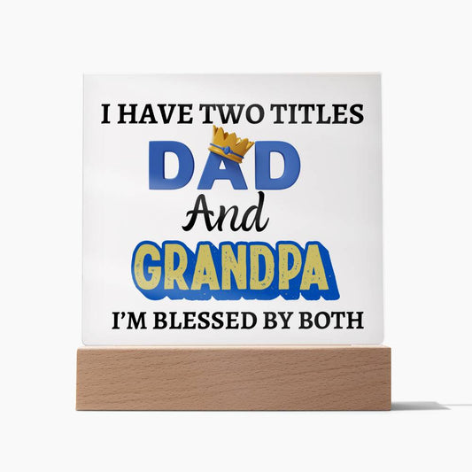 Father's Day I Have  2 Titles....