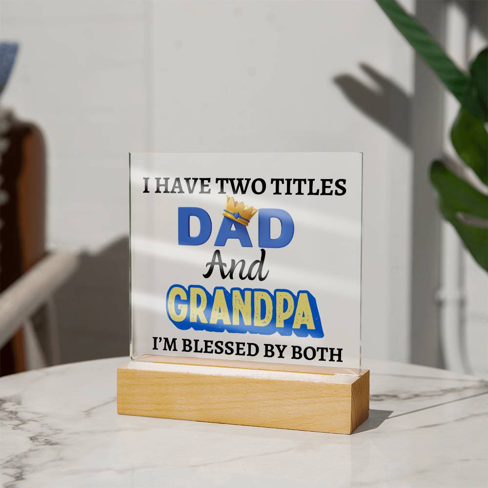 Father's Day I Have  2 Titles....